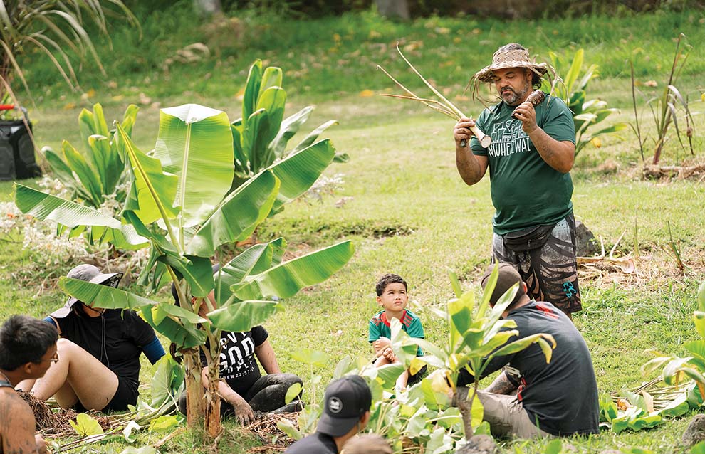 a group of people in a field